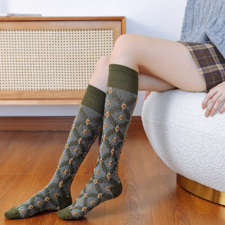 Chaussettes À Fleurs Vintage