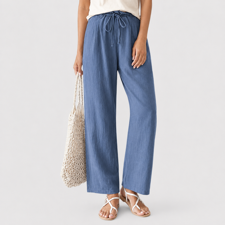 Vara - Relaxed Fit Pants with Drawstring
