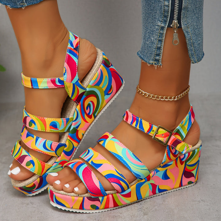 Irene | Platform Sandals with Ankle Strap