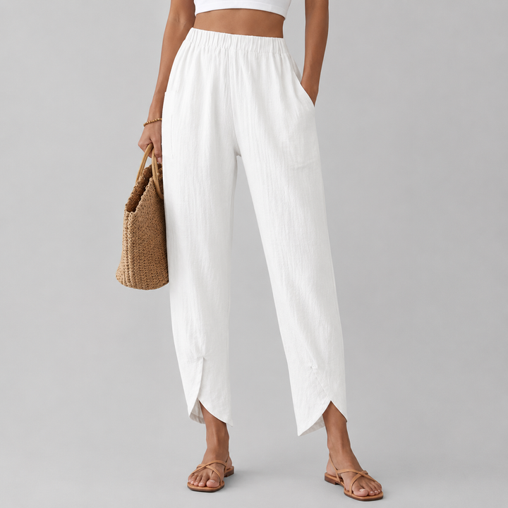 Essari - Pants with Raw Hem