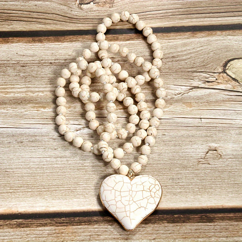 Collier Pendentif En Perles Bohème