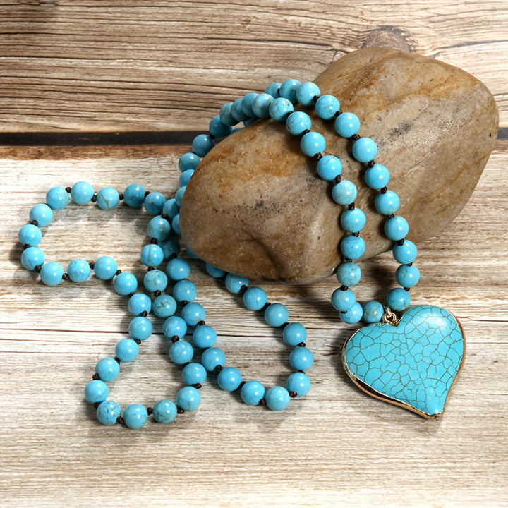 Collier Pendentif En Perles Bohème