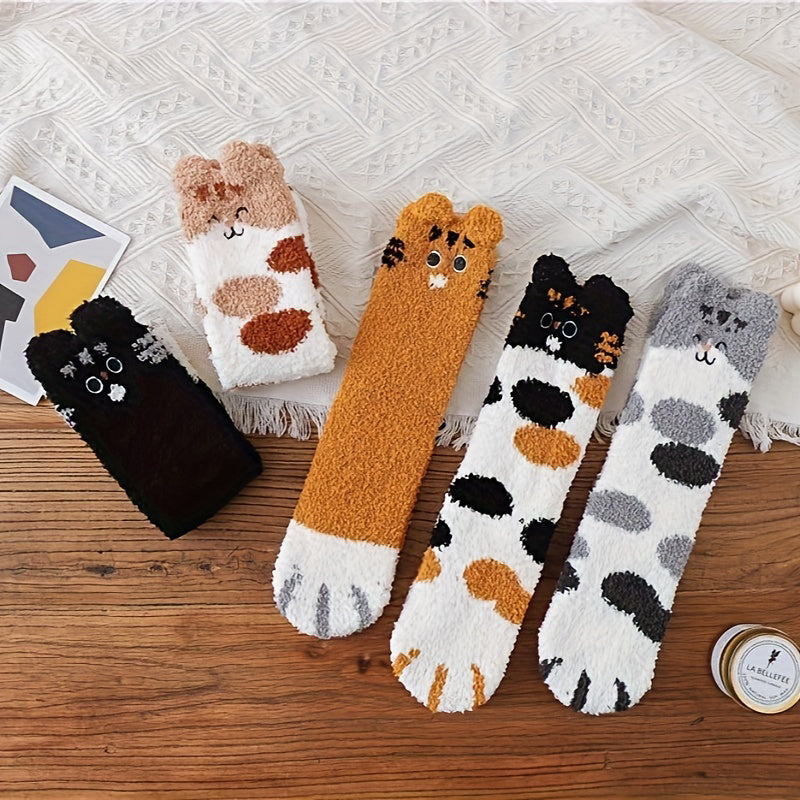 Chaussettes Chaudes De Dessin Animé