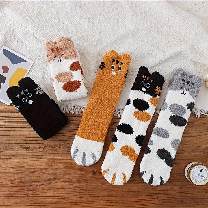 Chaussettes Chaudes De Dessin Animé