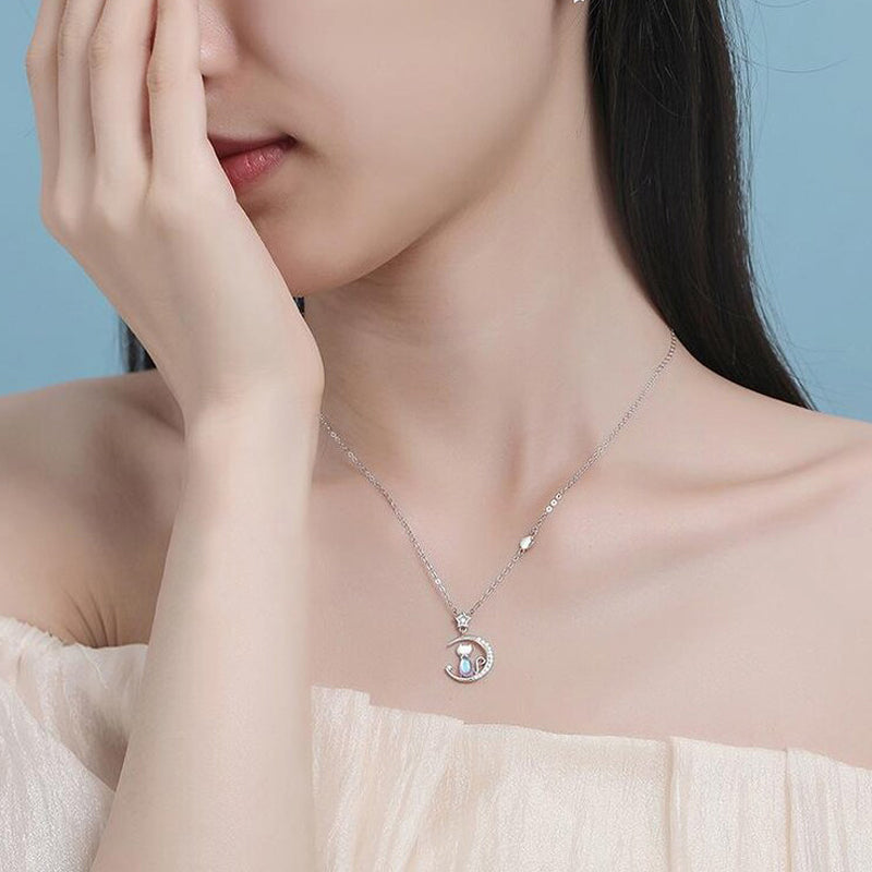 Collier Pendentif Chat Créatif